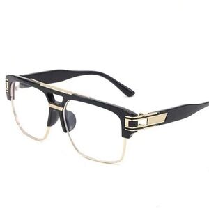 Stylish Black and Gold Glasses